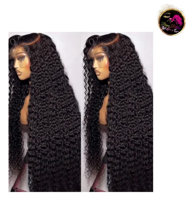 Undetectable Invisible 13x4 HD Glueless Lace Front Brazilian Deep Curly Wigs