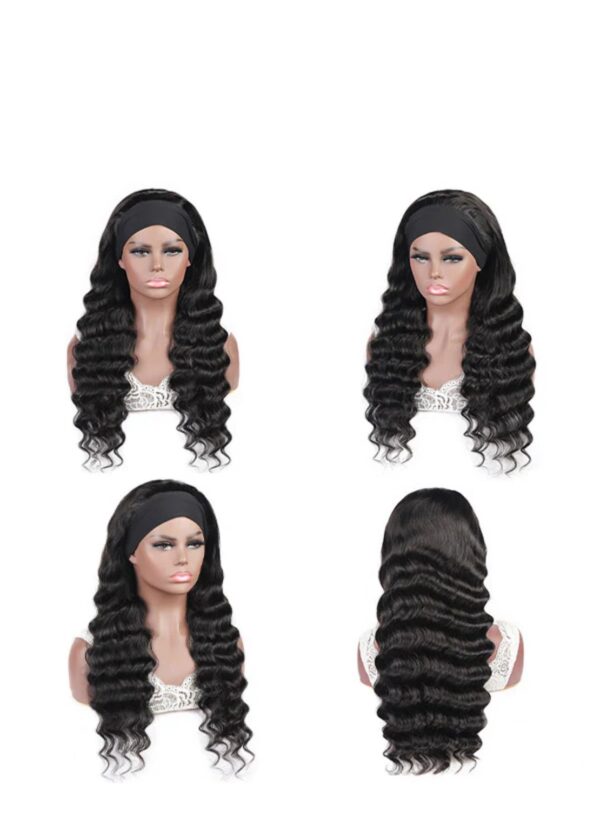 Loose Deep Wave Headband Wigs For Black Women Human Hair Wigs