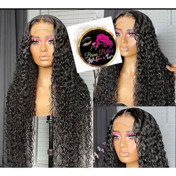 Wet & wavy curl human hair wig