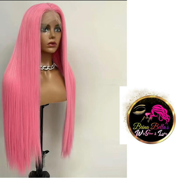 Pink Bad & bougie human hair wig